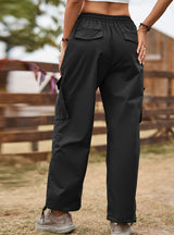 Pocket Adjustable Overalls Casual Pants