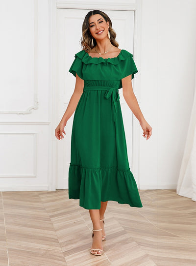 Sexy Maix Off the Shoulder Long Dress