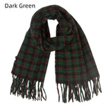 Thickened Small Plaid Fringed Scarf Shawl