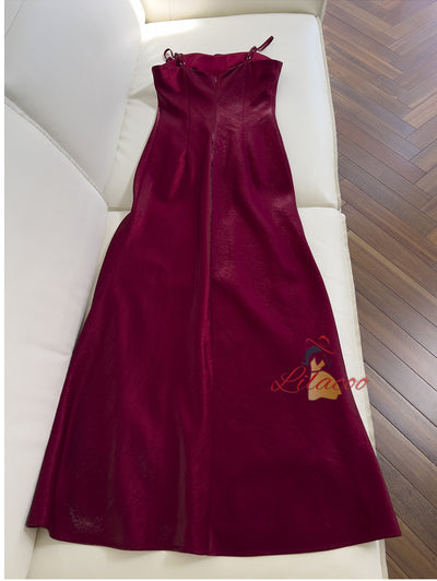 Strap Tube Top Three-dimensional Flower Sleeveless Dress