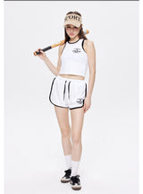 Letter Vest Slim Two-piece Suit