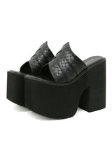 Thick-soled Wedge Loafers Slippers