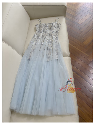Sling Three-dimensional Gauze Dress