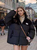 Thickened Vertical Retro Loose Cotton-padded Jacket