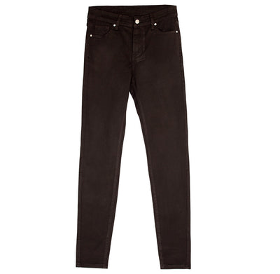 Coffee Slim Jeans Pencil Pants