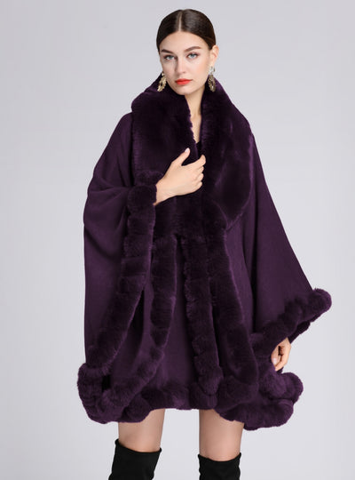 Woman Cape Size Knitted Cardigan Loose Coat