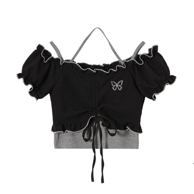 Short-sleeved T-shirt Two-piece Top