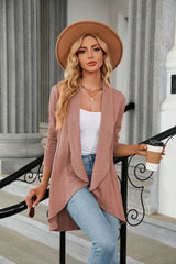 Long Sleeve Solid Color Loose Coat
