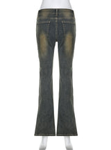 Retro Low-waisted Slim Jeans
