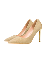 Shiny High-heeled Pointed Thin Heels Shoes