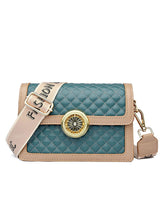 Rhombic Wide Shoulder Strap Slung Square Bag