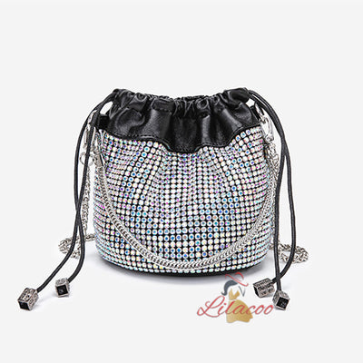 Chain Diamond Beam Pocket One Shoulder Bag