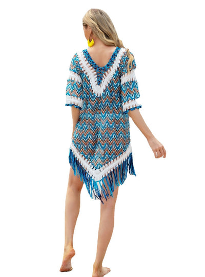 Sexy Beach Fringed Cover Up