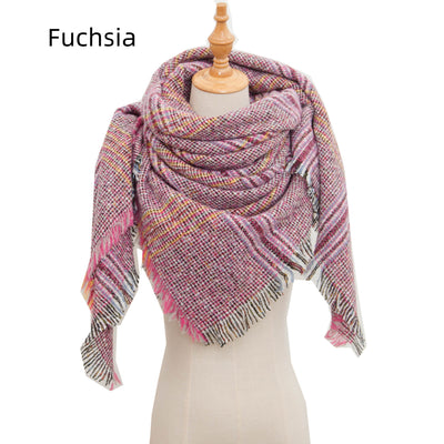 Bristle Large Plaid Square Scarf Shawl