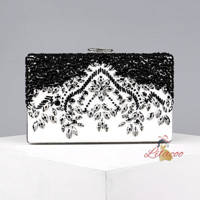 Black Beading Evening Bags