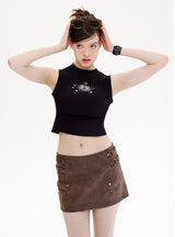 Sleeveless Slim Vest Top