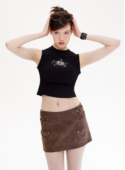 Sleeveless Slim Vest Top