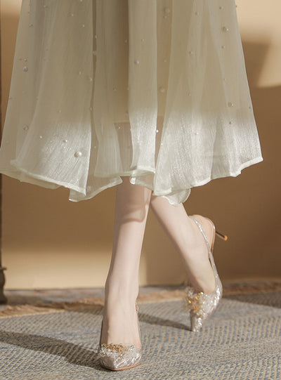 Pointed High Heels Women's Stiletto Wedding Shoes