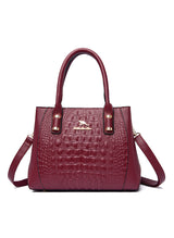 Large-capacity Crocodile Shoulder Crossbody Bag