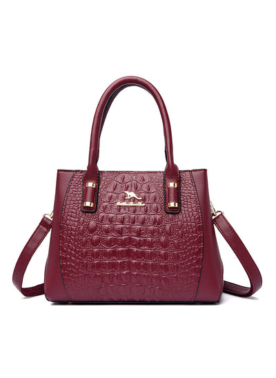 Large-capacity Crocodile Shoulder Crossbody Bag
