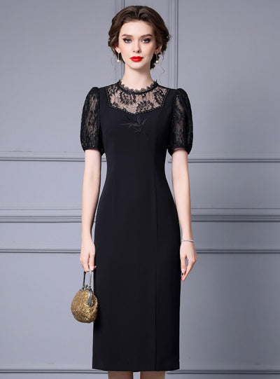 Apricot Lace Split Mother Of The Bride Dress