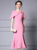 Pink Beading Mother of the Bride Dress