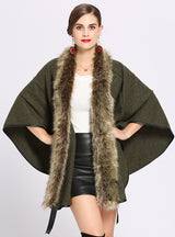 Belt Cardigan Shawl Woolen Coat