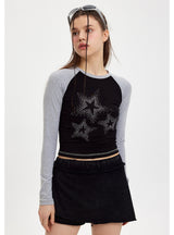 Round Neck Slim Long Sleeve Shirt T-shirt