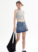 Solid Color Sexy Suspender Vest