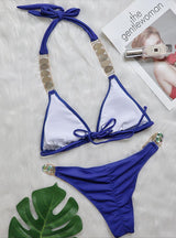 Split Strap Diamond Swimsuit