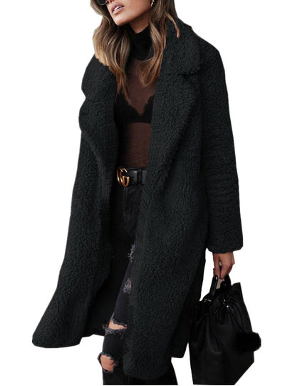 Long-sleeved Lapel Coat