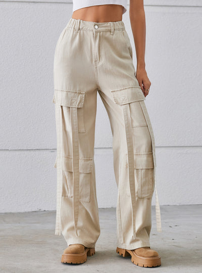 Women Retro Ribbon Casual Jeans