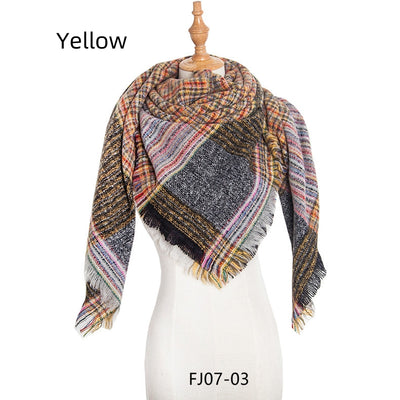 Fine Square Scarf Padded Scarf Shawl