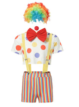 Funny Festival Magic Polka-dot Clown Costume