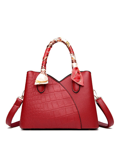 Scarf Handbag Stone Shoulder Slung Tote Bag