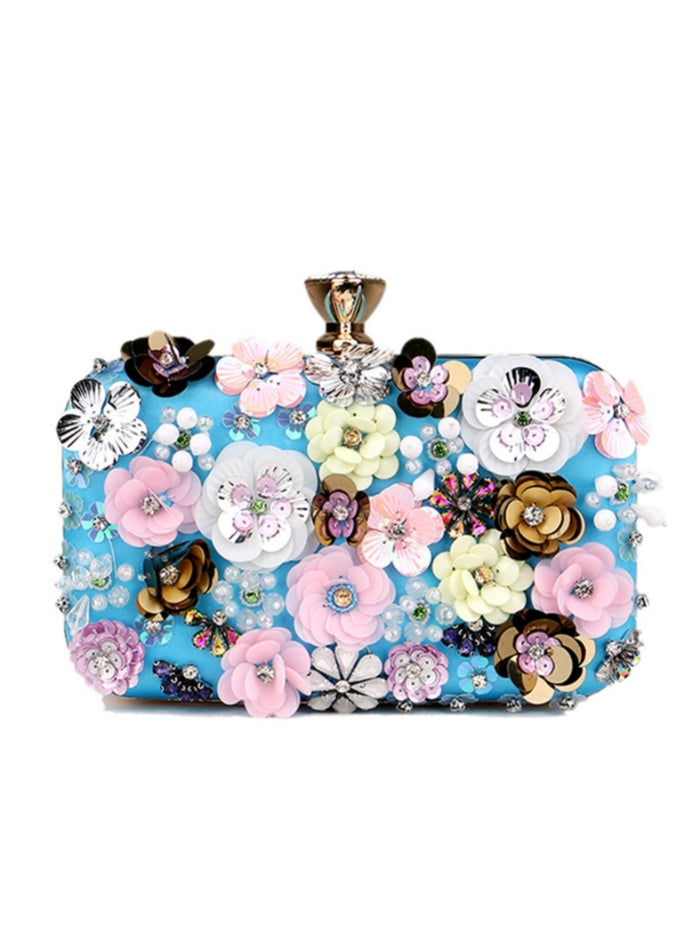 Handmade Flower Beaded Bag Banquet Bag