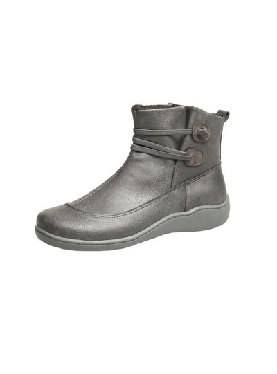 Women's Retro Sports Lace-up Booties