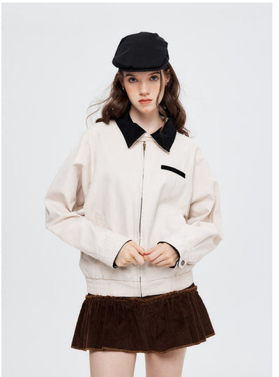 POLO Collar Coat Casual Jacket Top