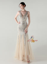 Sexy Sequins V-neck Prom Dress