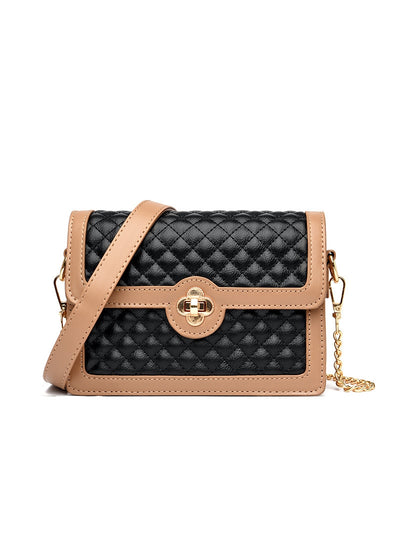 Rhombic Chain Slung Small Square Bag