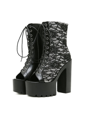 Ultra-high Heel Thick Heel Fishmouth High Heels