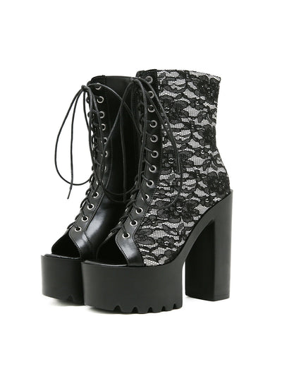 Ultra-high Heel Thick Heel Fishmouth High Heels