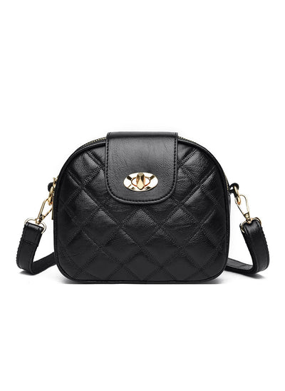 Small Round Bag Rhombic Dhoulder Crossbody Bag