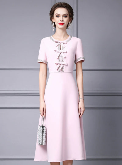 White Short Sleeve Mother of the Bride Dress