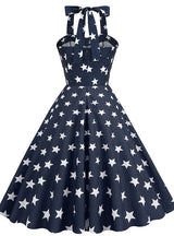Retro Hepburn Halter Vintage Dress