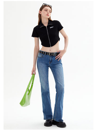 Slim Lapel Short-sleeved Shirt