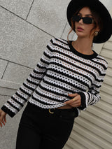 Women Striped Pullover Sweater