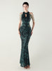 Mermaid Sequins Beading Prom Dress