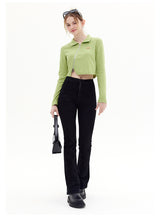 Zipper Up Long Sleeve Shirt