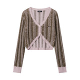 V-neck Button Long Sleeve Shirt